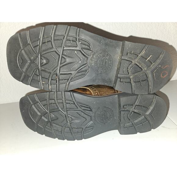 Justin Boots Youth Western Camo Boots Size 3D Brown Leather 4619JR Real Tree - Picture 8 of 9